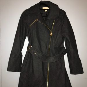 Dark gray Michael kore peacoat